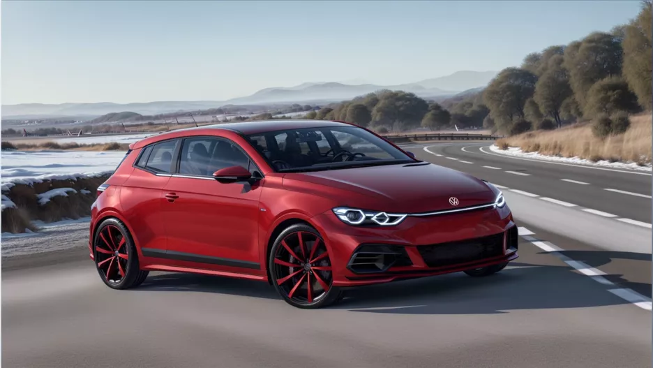 Volkswagen Scirocco рендер.