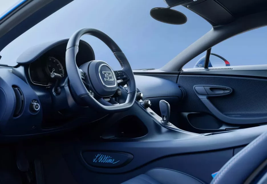 Bugatti Chiron Super Sport &quot;L'Ultime&quot; інтер'єр.