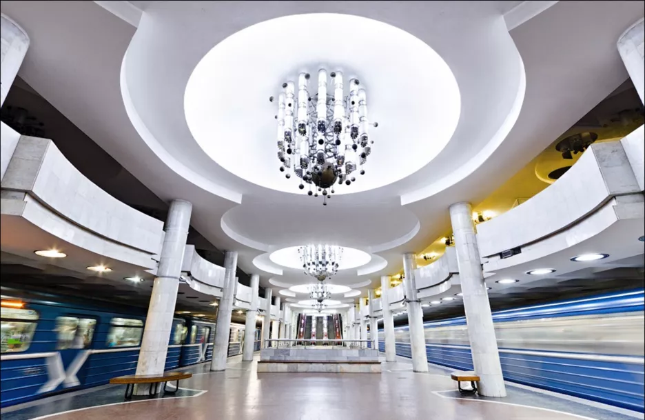 Зовнішній вигляд станції метро &quot;Університет&quot; у Харкові.