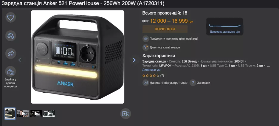 Цена на Anker 521 PowerHouse.