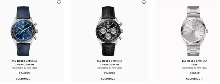 Часы бренда Tag Heuer.