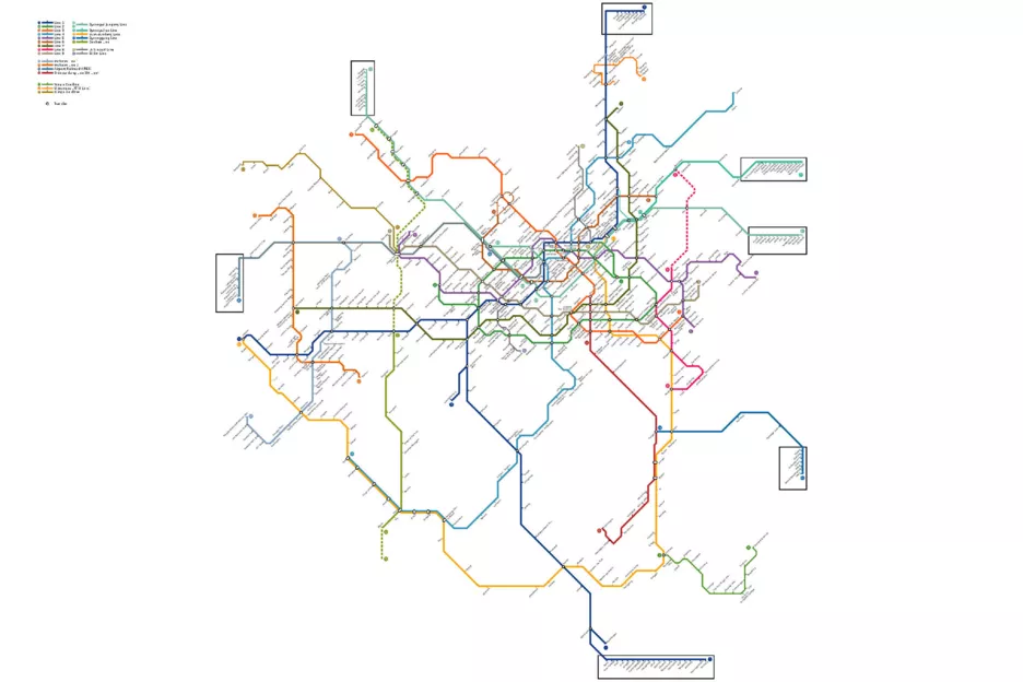 Схема Сеульского метрополитена.