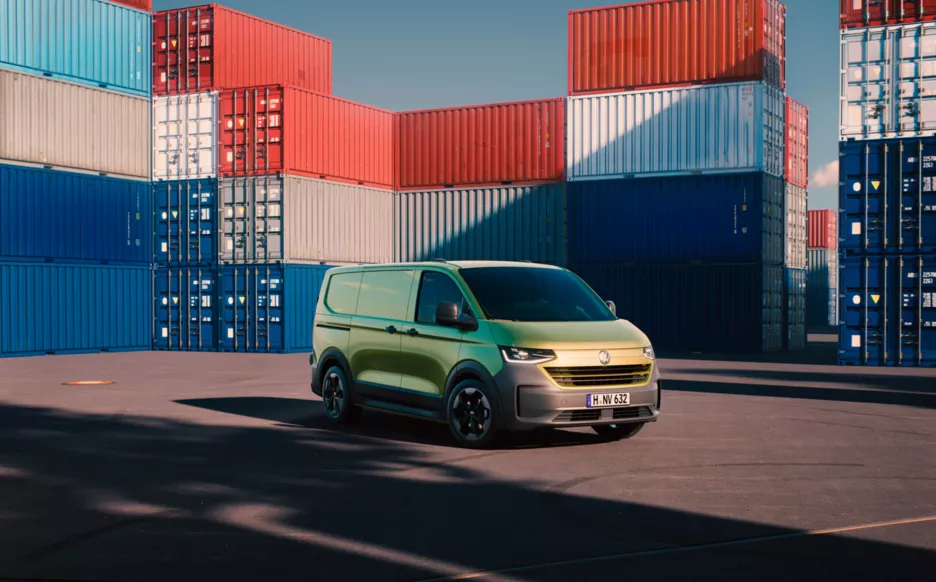 Volkswagen Transporter передняя часть.