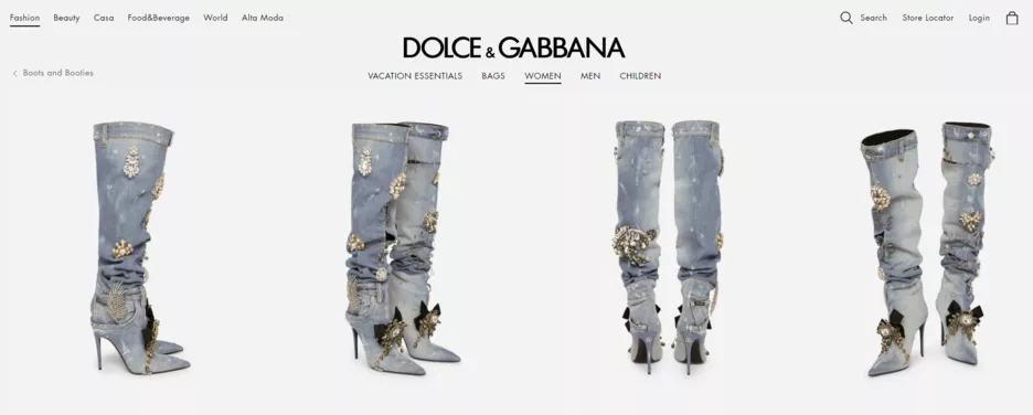 Сапоги от Dolce & Gabbana за 7 645 долларов.