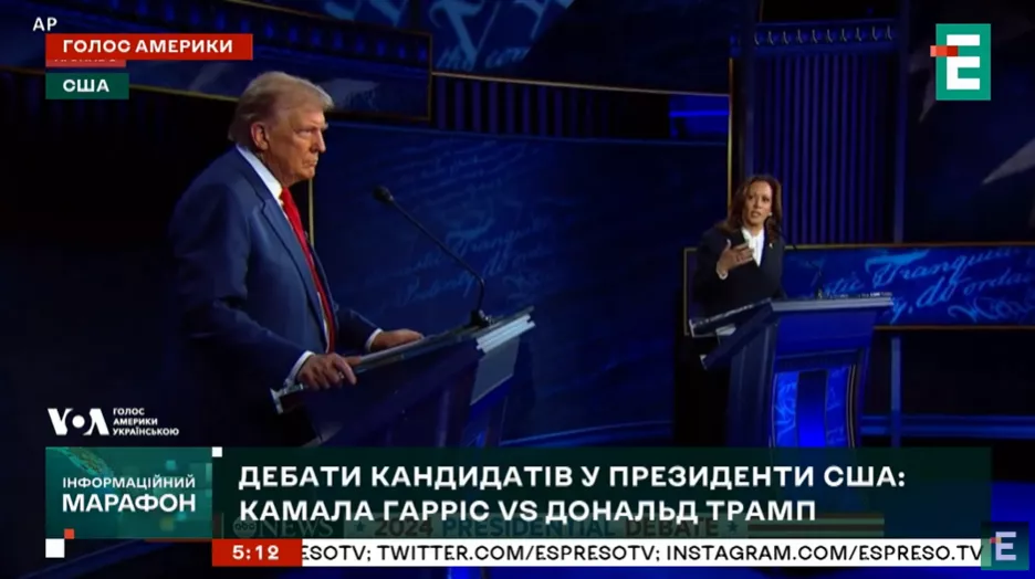 Кандидати у президенти США Дональд Трамп і Камала Гарріс.