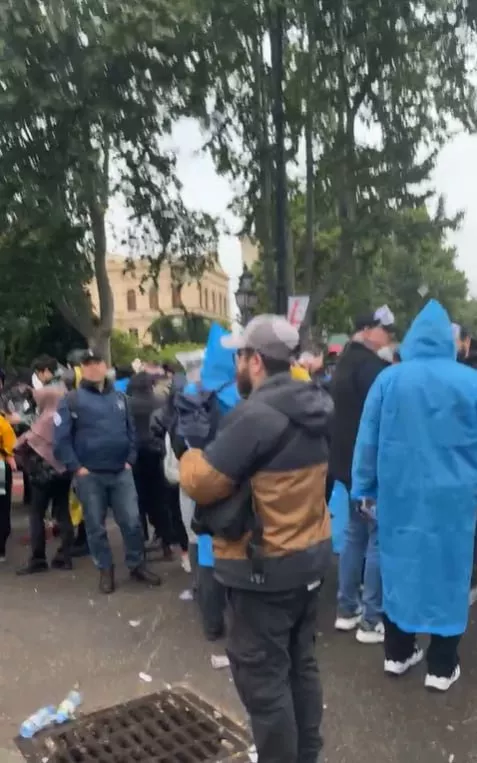 Протесты в Тбилиси Фото: Скриншот